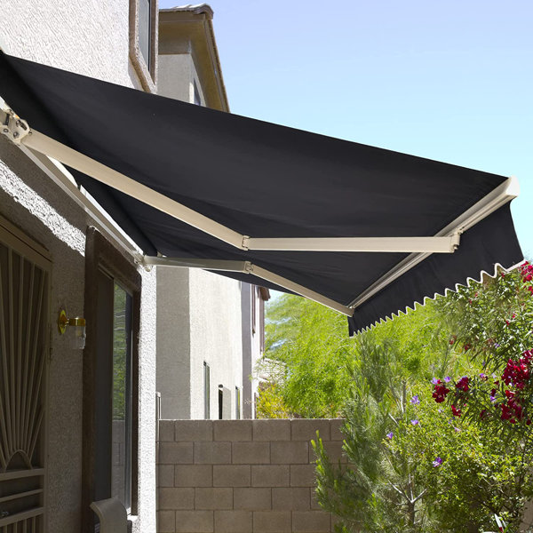 Diensweek 96.45'' W x 78.7'' D Motorized Retractable Patio Awning Wayfair